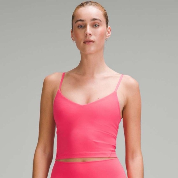 lululemon athletica Tops - Lululemon Align Cropped Cami Tank Top Glazed Pink 12 NWT